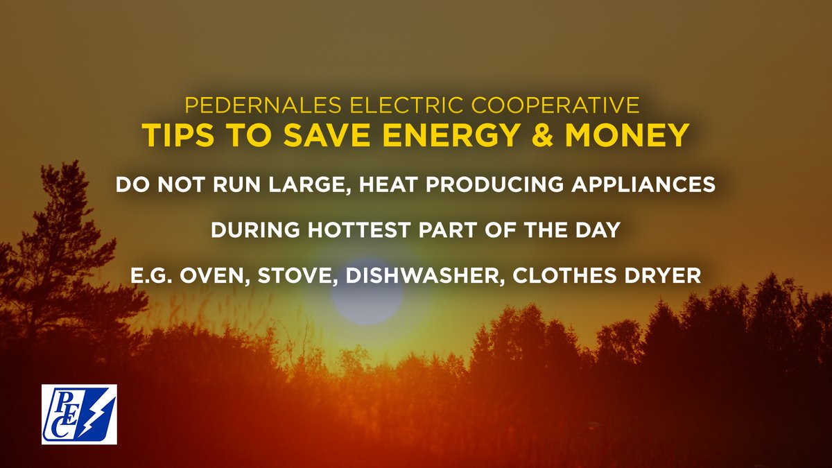 weareaustin's tweet image. As Central Texas braces for a hotter-than-normal summer, Pedernales Electric Cooperative or PEC @PedernalesCoop is offering some handy tips to keep your electric bills from skyrocketing. Take a look!