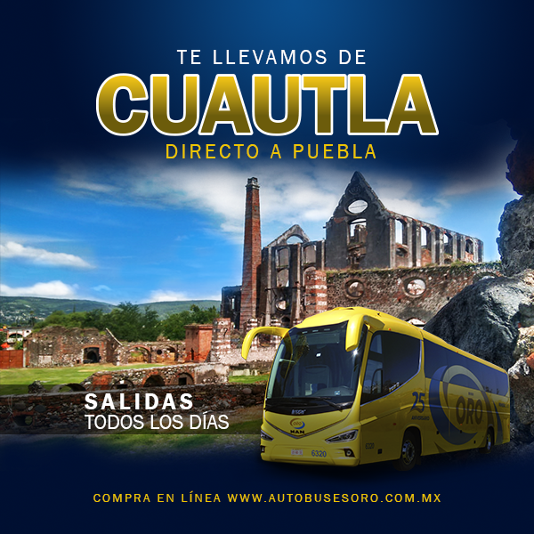 ¿Te diriges de Cuautla a Puebla? Que tu única preocupación sea disfrutar el viaje.
Con #Oro, viajas cómodo y seguro siempre 🙃🚍

Adquiere tus boletos en autobusesoro.com.mx

#ViajaSeguro #SeguroConORO #Cuautla #Puebla