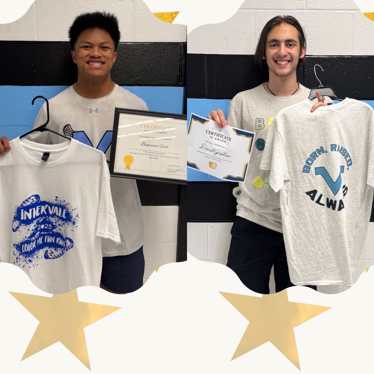 From the PHHS Graphic Design Lab!

Shout out to Daniil G. on his collaboration and design for the  PHHS Varsity Club!

Congrats to Benjamin U. for his fantastic 2025 Intervale Color Run design. His design was proudly worn by future Vikings at this year’s event!