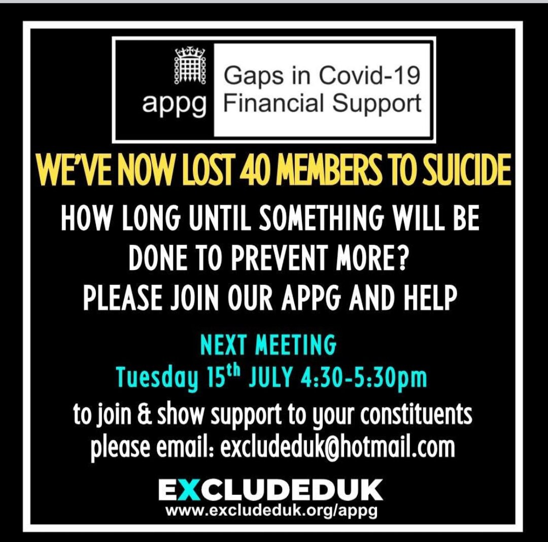 <a href="/_Chris_Coghlan/">Chris Coghlan MP 🔶</a> <a href="/AlPinkerton/">Al Pinkerton MP</a> <a href="/SurreyCouncil/">Surrey County Council Customer Services</a> Al is also calling on this Labour Government to deliver financial recompense to the #ExcludedUK. With another 2 suicides in the last few days please do now join him at our APPG on behalf of your Excluded in #Dorking and #Horley

#NoMoreSuicides <a href="/LibDems/">Liberal Democrats</a>
x.com/ExcludedUK/sta…
