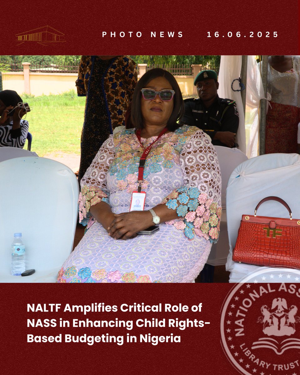 naltf_ng's tweet photo. Dr. Deborah Umoren (SA, National Assembly Matters) represented the Executive Secretary of the National Assembly Library Trust Fund, at a commemorative event for 2025 Day of the African Child.   

#NALTF #DayOfTheAfricanChild #LibraryChronicles https://t.co/TxdfIk8KwK