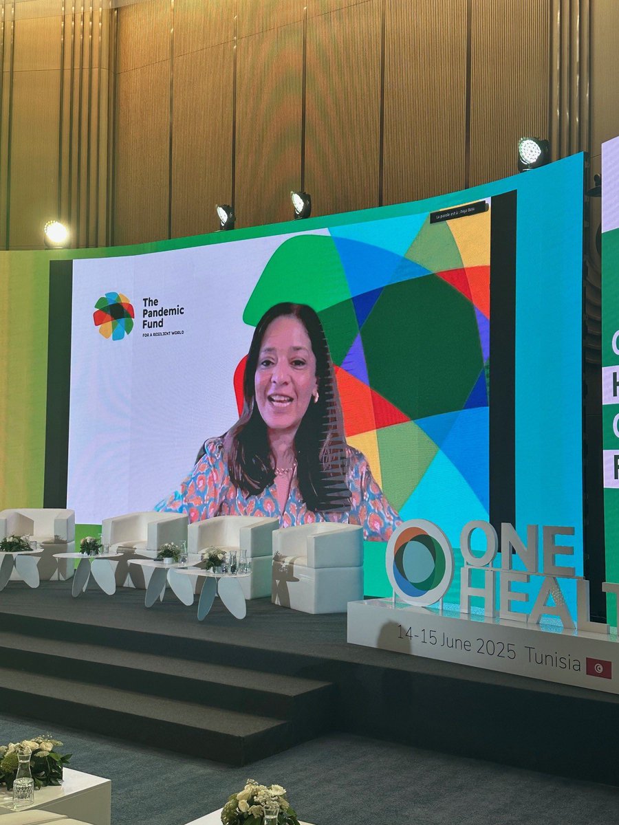 The Pandemic Fund (@pandemic_fund) on Twitter photo 🌍 Over the weekend, <a href="/PriyaBasu2017/">Priya Basu</a>, Exec. Head of the <a href="/Pandemic_Fund/">The Pandemic Fund</a>, delivered the keynote at the One Health Conference in Tunis—hosted by the Gov. of Tunisia, <a href="/WorldBank/">World Bank</a> , <a href="/FAO/">Food and Agriculture Organization</a>, <a href="/WOAH/">World Organisation for Animal Health</a>, & <a href="/UNEP/">UN Environment Programme</a>.
Her message was clear: the next pandemic threat could come from the intersection 🌍 Over the weekend, <a href="/PriyaBasu2017/">Priya Basu</a>, Exec. Head of the <a href="/Pandemic_Fund/">The Pandemic Fund</a>, delivered the keynote at the One Health Conference in Tunis—hosted by the Gov. of Tunisia, <a href="/WorldBank/">World Bank</a> , <a href="/FAO/">Food and Agriculture Organization</a>, <a href="/WOAH/">World Organisation for Animal Health</a>, & <a href="/UNEP/">UN Environment Programme</a>.
Her message was clear: the next pandemic threat could come from the intersection
