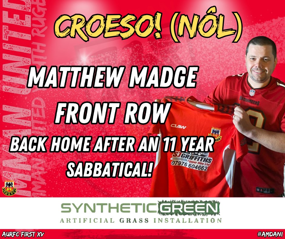 We are delighted to announce the return of a man who has represented the club from juniors through to seniors, Matthew Madge!

Madge has decided to finish his career at his home club and will add some vital experience and quality to our squad.

Croeso Nôl, Madge!

#amdani