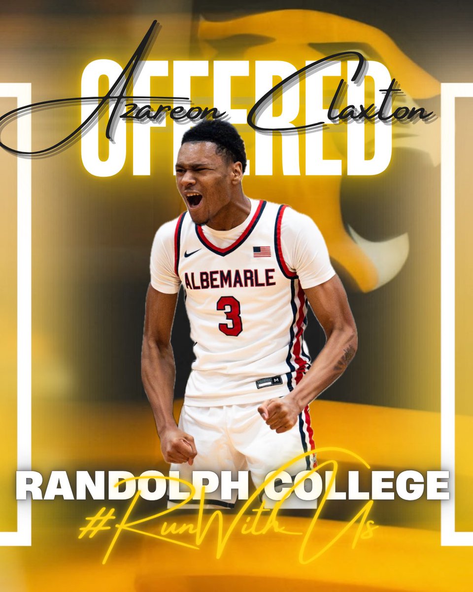 AzareonClaxton7's tweet image. #AGTG After a great visit and conversation with @Coach_Kee I’m blessed to receive an offer from Randolph College.