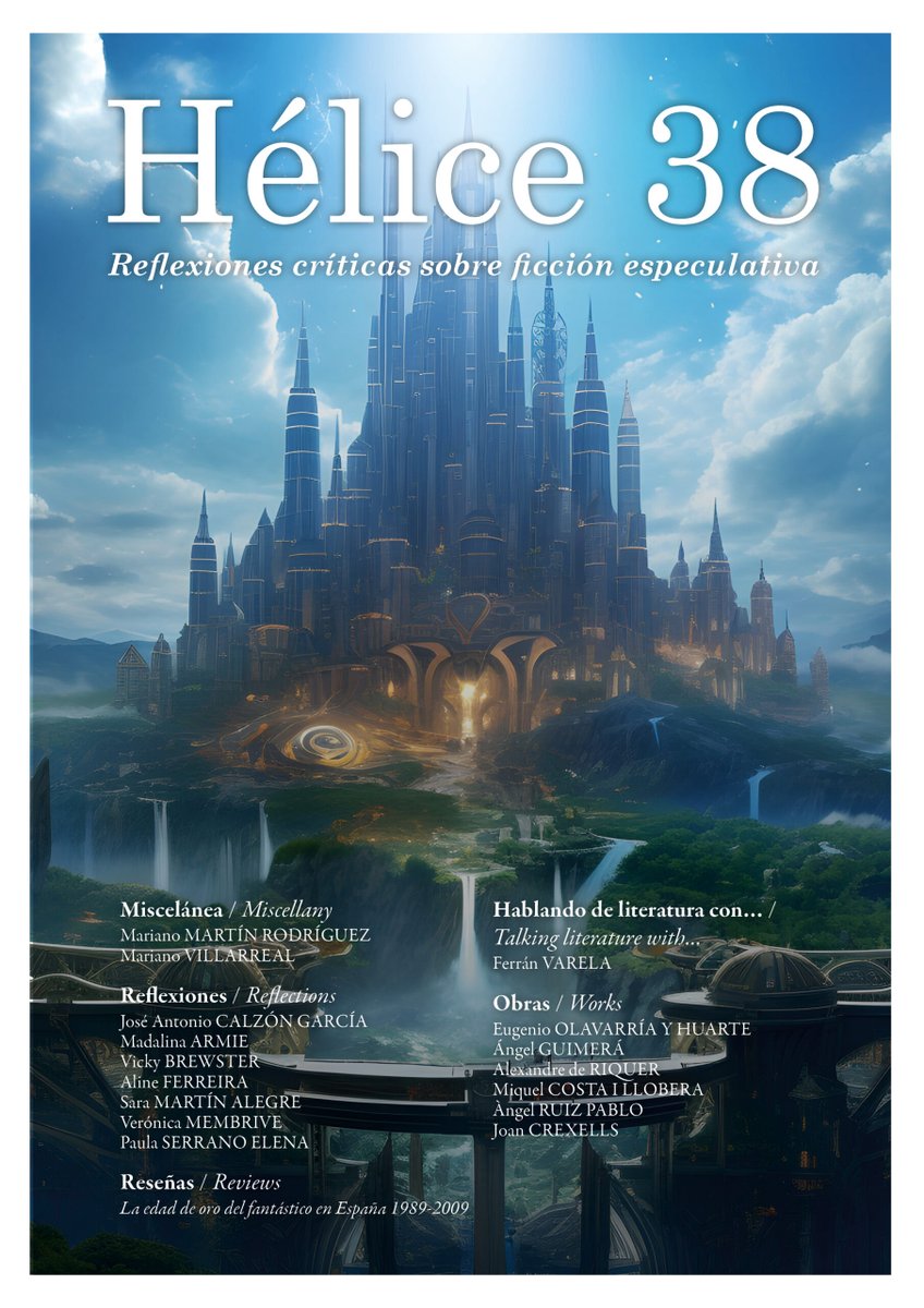 Jack Moreno (@jackmoreno) on Twitter photo Disponible gratis y en PDF el nº 38 de la revista Hélice: Reflexiones críticas sobre ficción especulativa.
➡️ jackmoreno.com/2025/06/16/rev…
#cienciaficcion #scifi #cifituits #libros #revista
<a href="/RevistaHelice/">Revista Hélice</a> <a href="/historiador/">El vicio impune de leer</a> <a href="/johntones/">John Tones / Pedro Berruezo - @johntones.bsky.soci</a>
<a href="/jlmgarvayo/">José L. Moreno-Garvayo (afanporsaber)</a>
#Cultura #leer #books #scifibooks Disponible gratis y en PDF el nº 38 de la revista Hélice: Reflexiones críticas sobre ficción especulativa.
➡️ jackmoreno.com/2025/06/16/rev…
#cienciaficcion #scifi #cifituits #libros #revista
<a href="/RevistaHelice/">Revista Hélice</a> <a href="/historiador/">El vicio impune de leer</a> <a href="/johntones/">John Tones / Pedro Berruezo - @johntones.bsky.soci</a>
<a href="/jlmgarvayo/">José L. Moreno-Garvayo (afanporsaber)</a>
#Cultura #leer #books #scifibooks
