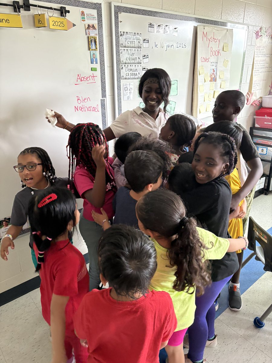 Today was a bittersweet day in 1/2 as we said goodbye to our wonderful co-op student, Ms. Shekinah. Thank you for all the love, patience, and fun you brought to our class. We will miss you so much 💕 <a href="/PrincePeaceOCSB/">Prince of Peace School</a>