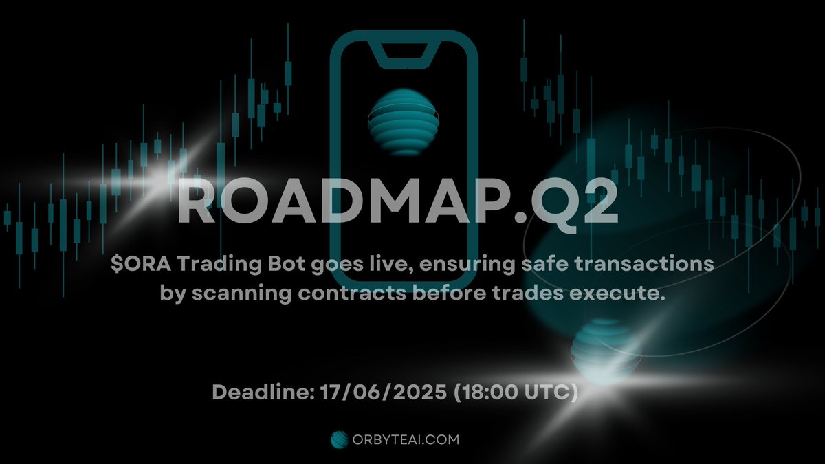 We’re on track to complete the second phase of our roadmap: the $ORA Trading Bot.

The official launch is happening tomorrow, 17/06/2025, at 18:00 UTC.
We're consistently building, showing strong development progress, and growing both trust and momentum within the community.