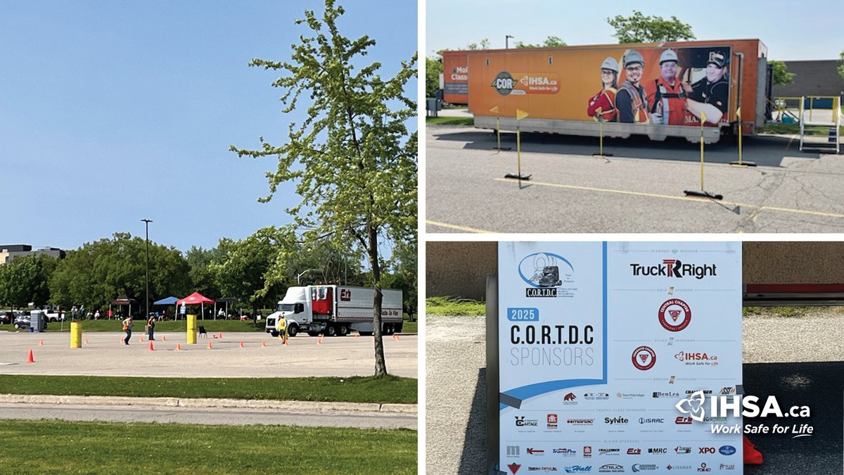 IHSAnews's tweet image. Congratulations to the skilled drivers who participated in the 36th annual Central Ontario Regional Truck Driving Championship in #Kitchener this weekend!

IHSA was proud to sponsor this event, which promotes safe driving practices and road safety awareness in #Ontario.