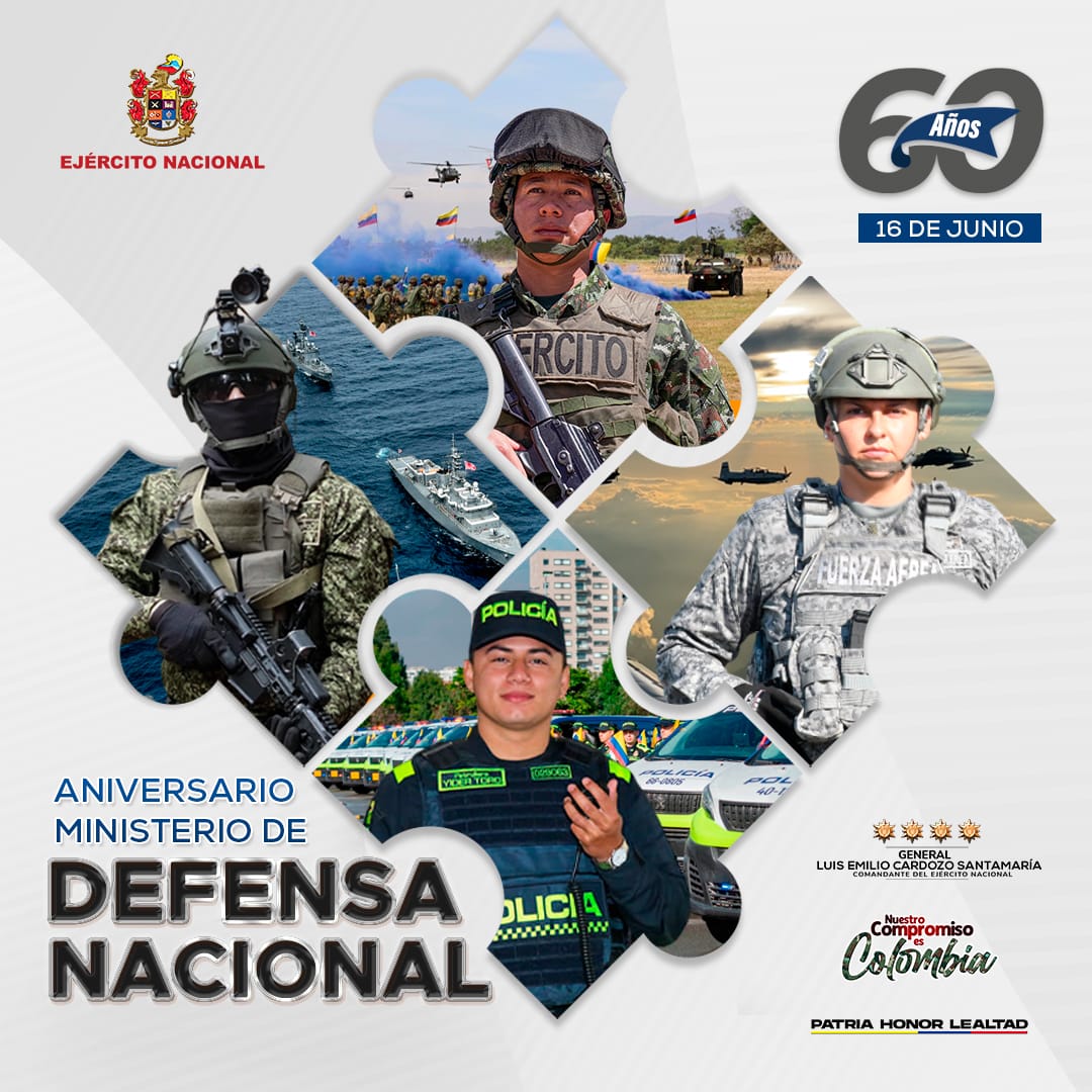 COMANDANTE_EJC's tweet image. Desde el campo de paradas de la Escuela Militar de Soldados Profesionales Pedro Pascasio Martínez, #ESPRO, en Nilo, #Cundinamarca, y acompañado por los 2727 alumnos del Curso N.° 80, extiendo un saludo muy especial al @mindefensa en su 60.º aniversario, hoy bajo el liderazgo del