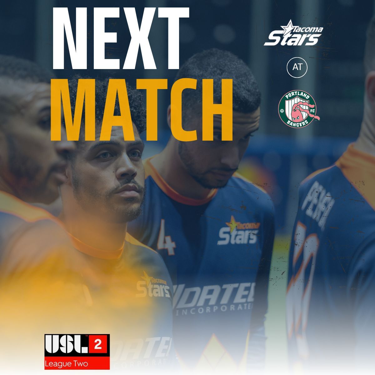 Next Up for the Stars team is a trip south to Portland, OR.  
Portland Bangers vs Tacoma Stars.

 Lets go Stars!

📆 Monday, June 16th
📍 Hilken Stadium