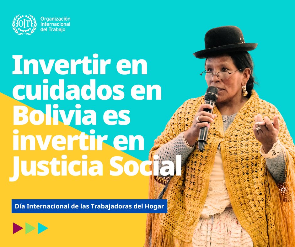 En el Día Internacional de l@s #TrabajadorasDelHogar

📢 Ana Virginia Moreira Gomes, Directora Regional para <a href="/OITAmericas/">OIT Américas</a> recuerda que el #trabajodecente en el sector de cuidados es clave para avanzar hacia la protección social en 🇧🇴
 
📰Entérate más bit.ly/4kRsx8o
#C189