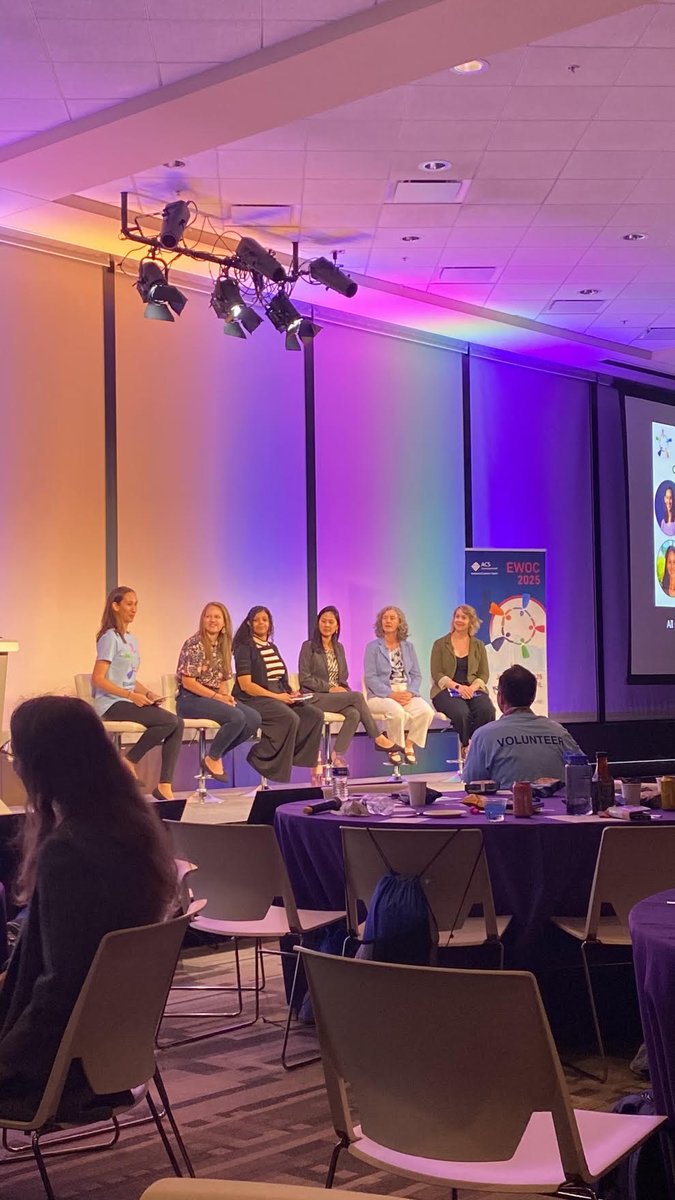 Last week, I had a wonderful time at EWOC 2025! I met many incredible women, heard amazing scientific talks, and participated in the career panel. Two organic chemists in our lab, <a href="/lemonsinthelab/">Carmen 🍋</a> and Marla, gave poster presentations and built great connections. Great job, Abbvie!