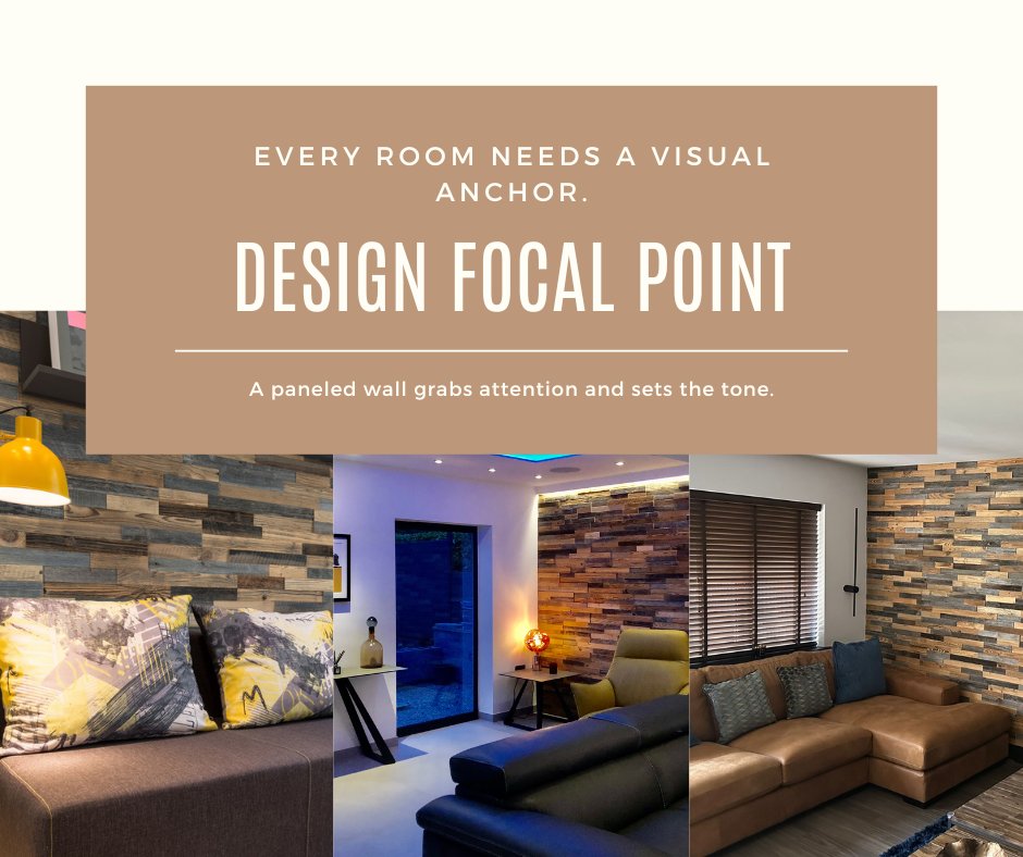 Audrini_Living's tweet image. Want a focal point that stuns? One paneled wall can steal the show and tie the whole room together. 🎯 #DesignFocus #StatementWall Visit AudriniLiving.com for your next #woodwall design.