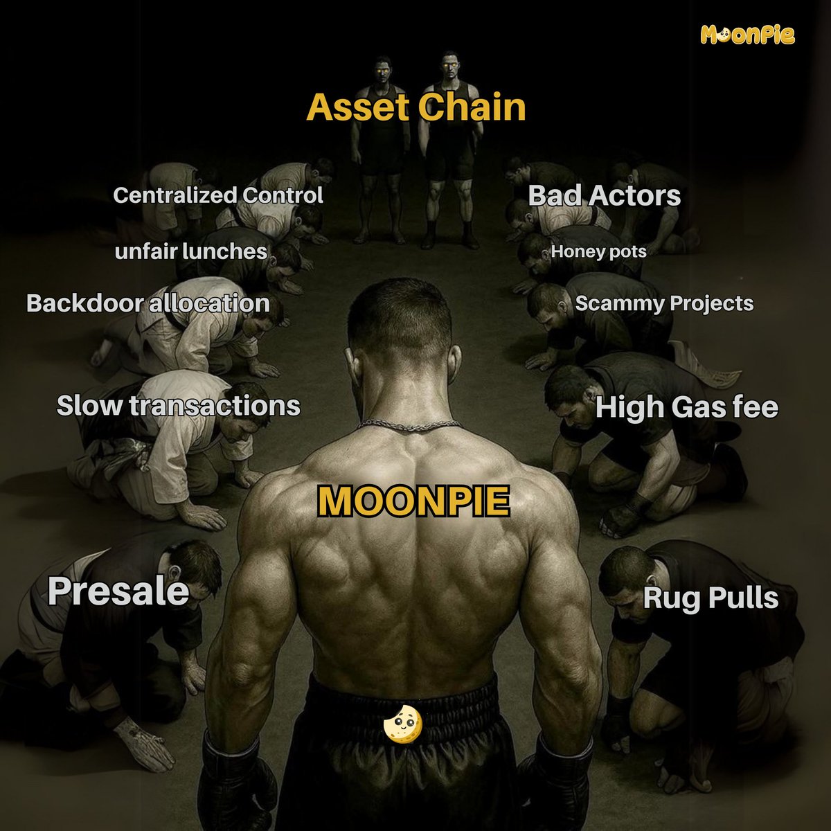 When <a href="/MoonPieFun/">MoonPie</a> rose up all bad agents in the space bowed.

Here's my entry for the #MoonPieFun Meme contest!

And I could bet that excellent Devs like <a href="/MLeeJr/">mleejr</a> &amp; <a href="/Z3KIMM/">davidoff</a> would launch on Moon pie when they go Live...