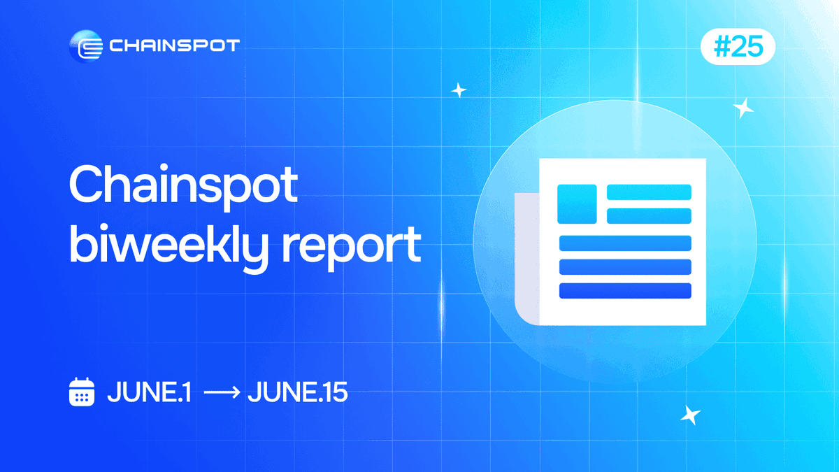 🚨 Chainspot Bi-Weekly (Jun 1-15):
• Virtual Genesis farming playbook
• James Wynn trader profile
• Faster router, higher cashback, new referral tier
Prep for the June grind: swap &amp; bridge with low fees on #Chainspot.
🔗 news.chainspot.io/2025/06/16/cha… 
#DeFi #Crypto