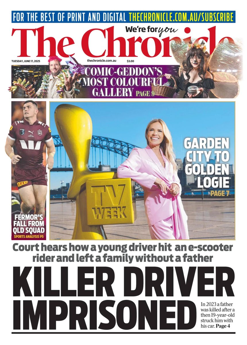 🇦🇺 Killer Driver Imprisoned 

▫A Toowoomba court heard what circumstances unfolded in the lead up to a teenager striking and killing a legend of the Warwick rugby league community with his car, as the father and beloved husband rode an e-scooter

#frontpagestoday #Australia