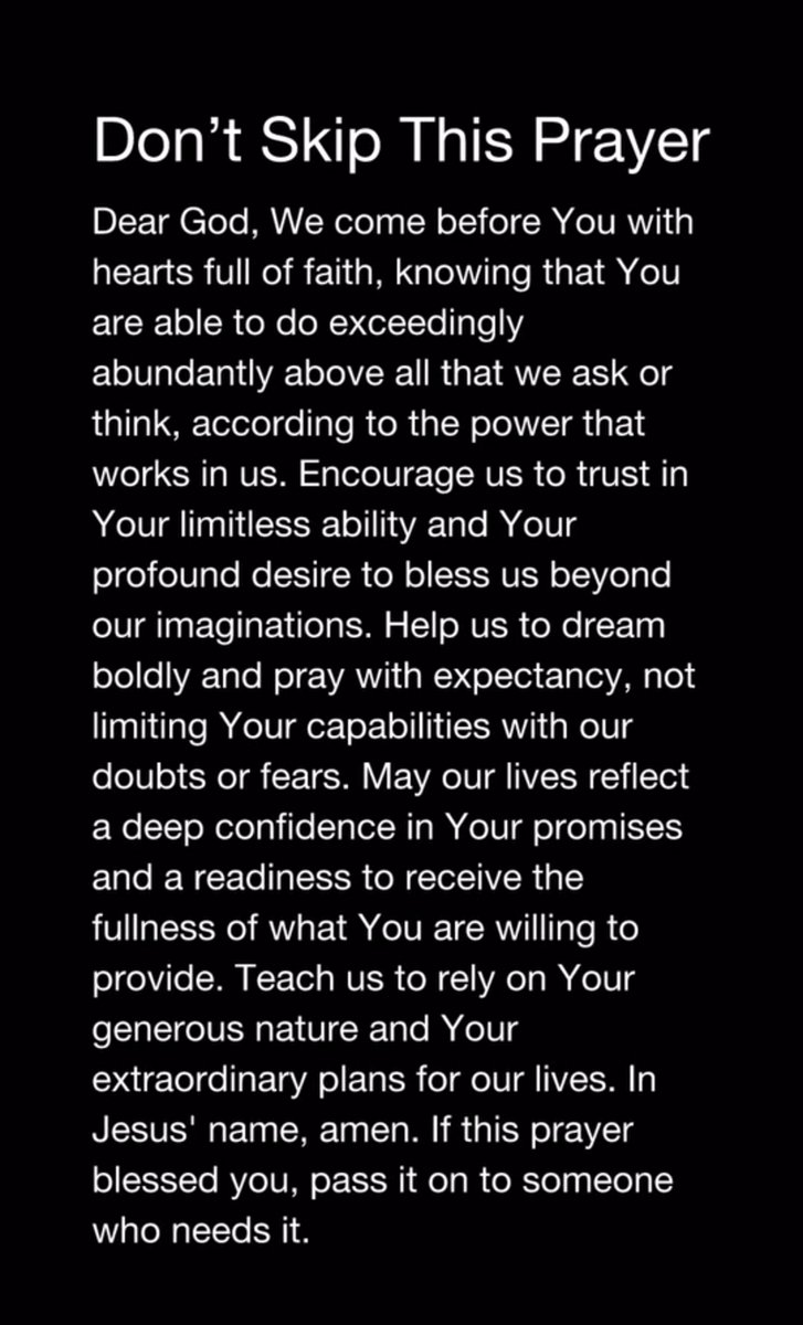 Don't skip this prayer