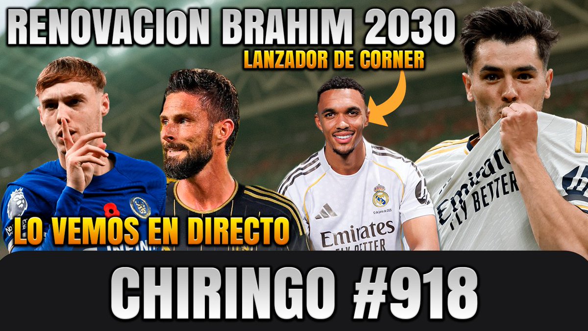 Rodríguez (@rodriguezrmcf) on Twitter photo 🔊 RENOVACIÓN BRAHIM 2030, CHELSEA - LA EN DIRECTO, FLIPAN CON ARNOLD EN EL REAL MADRID
<a href="/RodriguezRMCF/">Rodríguez</a>, <a href="/DavidRMCF__/">DavidErreEme</a>, <a href="/ElMauri_1204/">Mauri Merengue</a>
🏮YouTube: youtube.com/live/A1KlGrRXx…
⛩️ Twitch: twitch.tv/rodriguez 🔊 RENOVACIÓN BRAHIM 2030, CHELSEA - LA EN DIRECTO, FLIPAN CON ARNOLD EN EL REAL MADRID
<a href="/RodriguezRMCF/">Rodríguez</a>, <a href="/DavidRMCF__/">DavidErreEme</a>, <a href="/ElMauri_1204/">Mauri Merengue</a>
🏮YouTube: youtube.com/live/A1KlGrRXx…
⛩️ Twitch: twitch.tv/rodriguez
