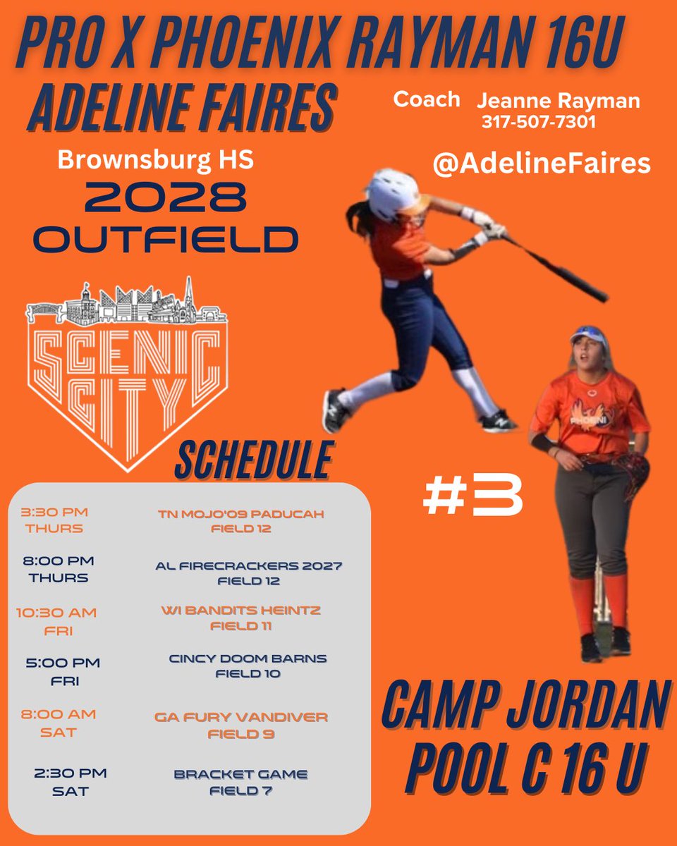 AdelineFaires's tweet image. Excited and ready to get back with the team this weekend at Scenic city! @rayman16u