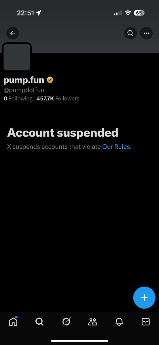 Wtf? <a href="/pumpdotfun/">pump.fun</a> and <a href="/a1lon9/">alon</a> suspended? 👀 

Anyone knows what happened?