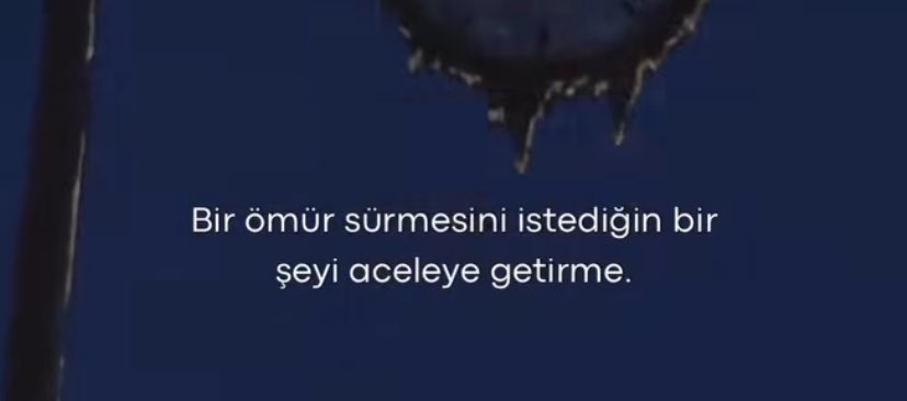 Sabırsızlığıma ilaç gibi gelecek o cümle
