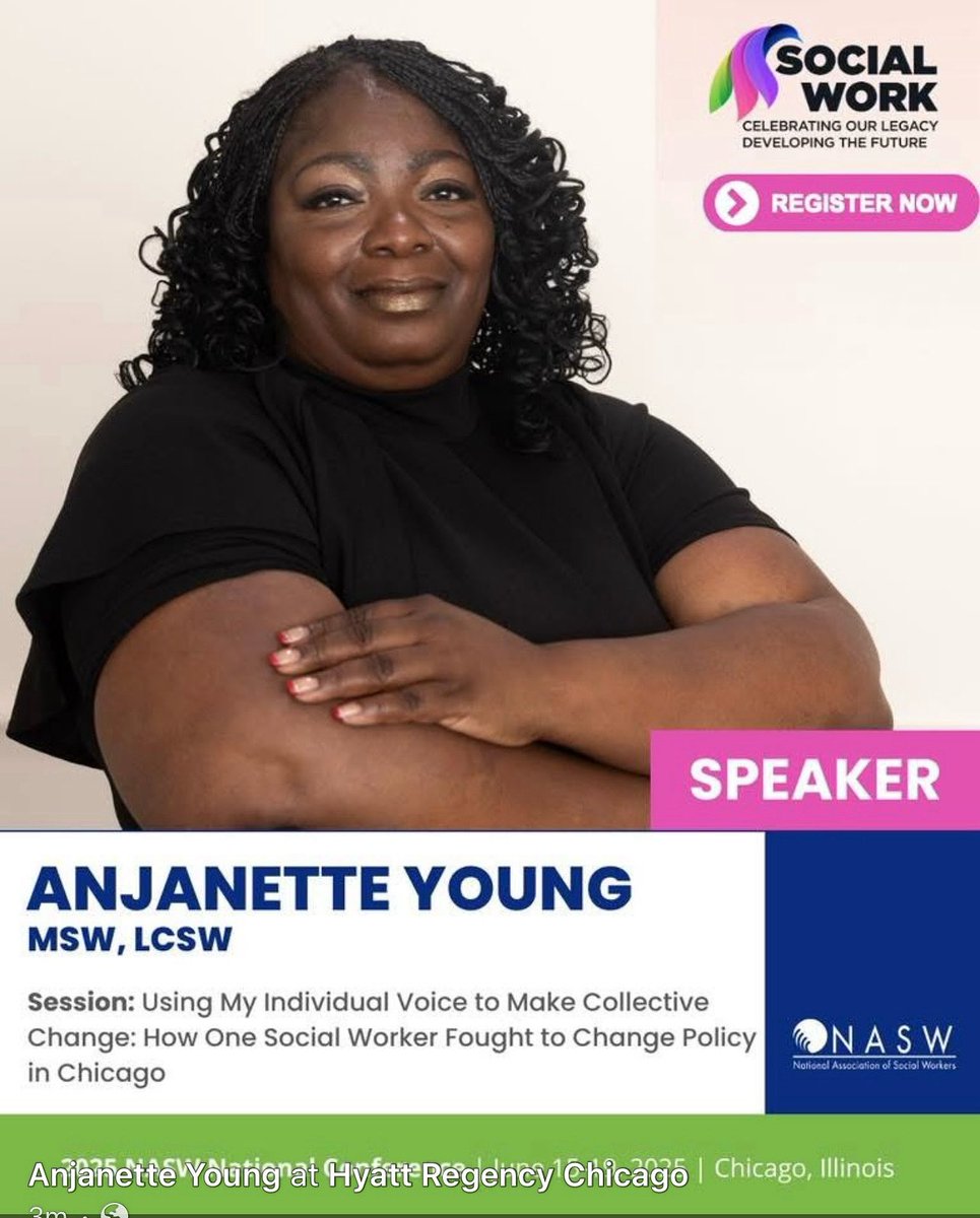 2400 Social Workers taking over Chicago, as we celebrate our Legacy!!! Developing our Future!!!

I am excited to be a speaker on tomorrow as I encourage more social workers to put boots on the ground for Policy Reforms!!  

#IAMHER
#endwrongraids
#BlackWomenLivesMatter