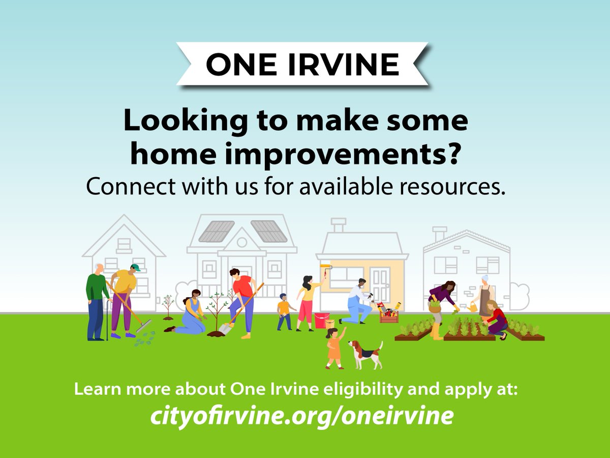 City_of_Irvine's tweet photo. If your home or condo was built in 1980 or earlier, you may qualify for:
๐ฑUp to $1,500 with a Green Home Grant
๐ Up to $25,000 through a Home Improvement Loan
Applications for the #OneIrvine grant and loan program open tomorrow, June 17, at 10 a.m.โก๏ธhttps://t.co/SxcBzRSjdE. https://t.co/fMMAxenLmI