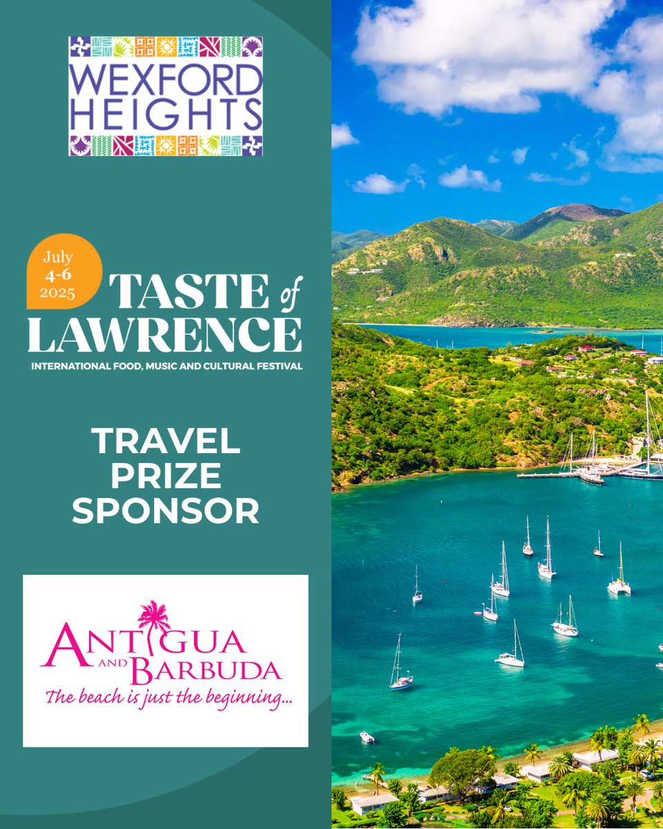 You could WIN an all-inclusive trip to paradise! 🏝️✨ Stop by our survey booth at Taste of Lawrence 2025, fill out the  survey, and you’ll be entered for a chance to experience Antigua &amp; Barbuda! 🌺🌊

#tasteoflawrence #TOL2025 #antiguaandbarbuda #streetfestival #scarborough