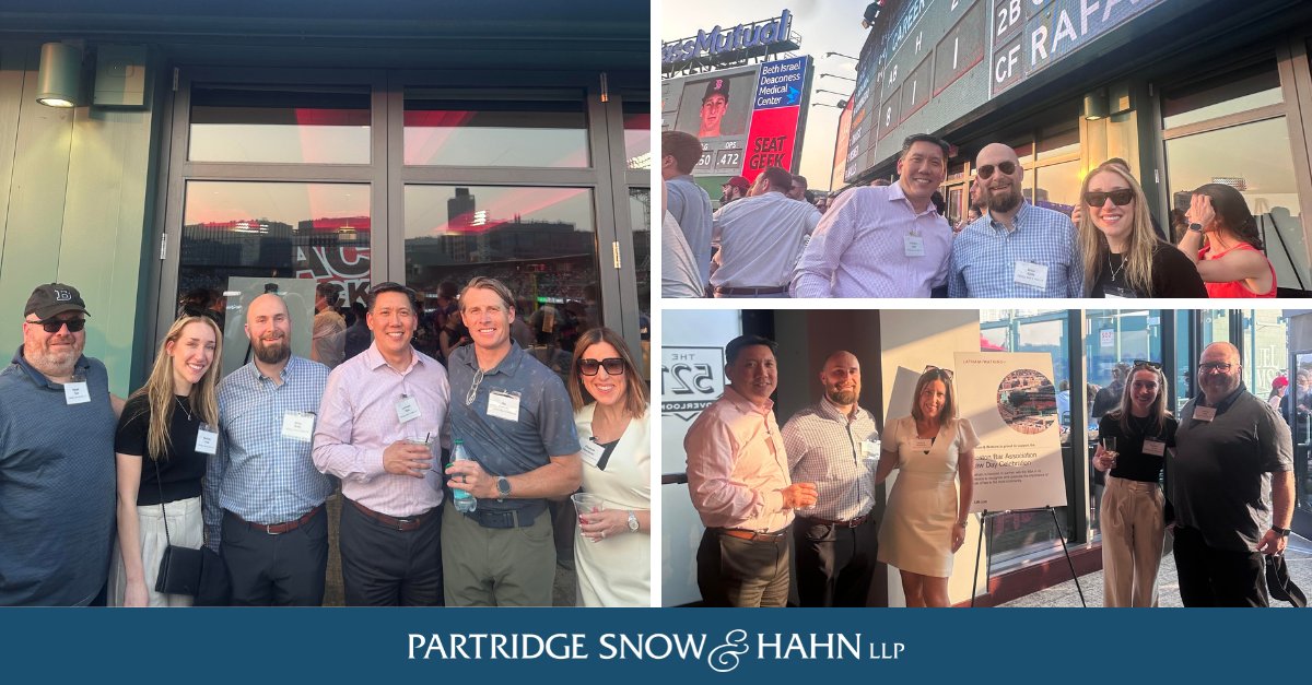Thanks to the <a href="/BostonBar/">BostonBar</a> for knocking it out of the park with last week’s #LawDayLive event! We enjoyed a wonderful evening of networking, celebrating Boston’s legal community, and cheering on a Red Sox win. PSH was a proud supporter of this event.

#PSHLaw #LawDay #OutOfOffice