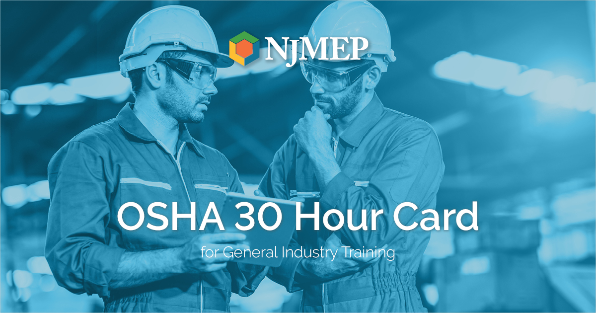 Ready to elevate safety standards on your shop floor? 

This OSHA 30‑Hour General Industry course provides in‑depth training on regulations, incident prevention, and safety culture leadership.

Register here: ow.ly/HHvB50Wamah

#SafetyFirst #OSHA30 #NJManufacturing