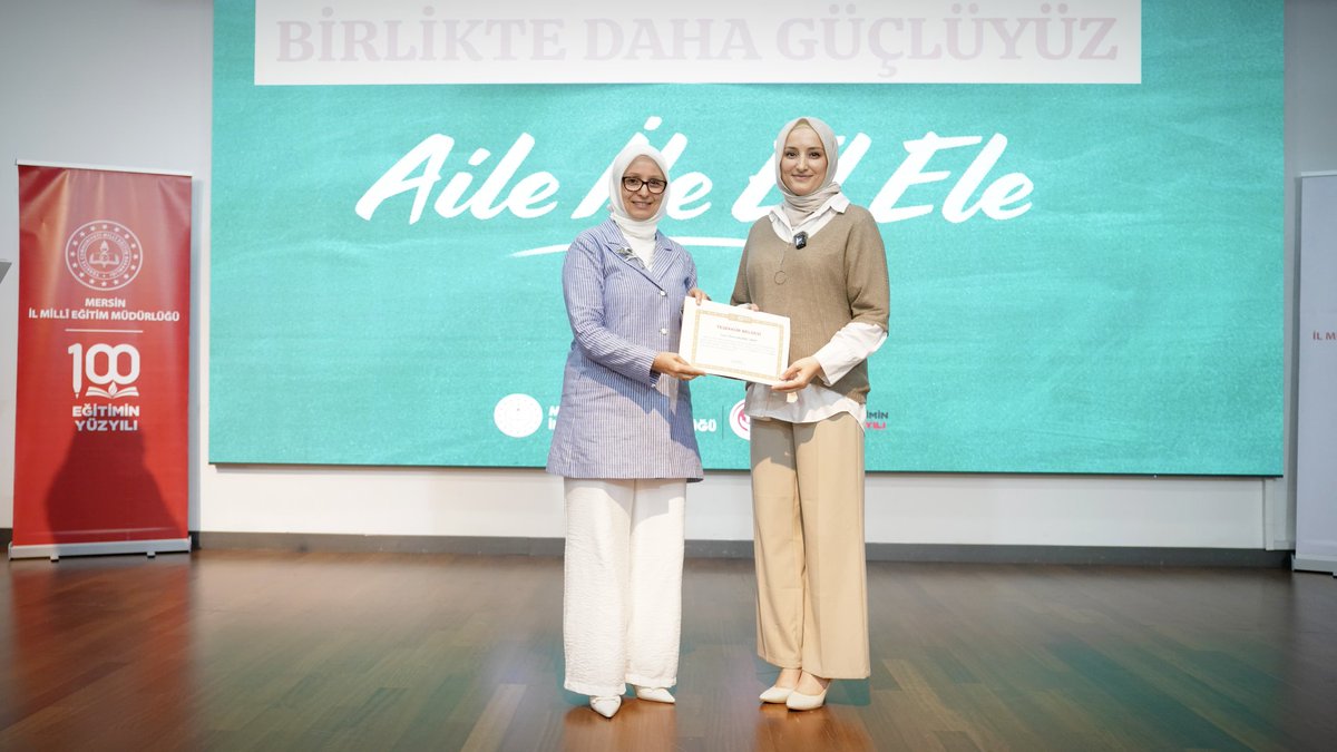 Cumhurbaşkanımız Sayın Recep Tayyip Erdoğan tarafından 2025 yılının "Aile Yılı" ilan edilmesine binaen,📍Mersin Suphi Öner Öğretmenevi'nde 
📌"Birlikte Daha Güçlüyüz: Aile İle El Ele" temalı Konferans ve Sergi etkinliği gerçekleştirildi.💫

🔗meb.ai/UJPtQI9

<a href="/tcmeb/">Millî Eğitim Bakanlığı</a>