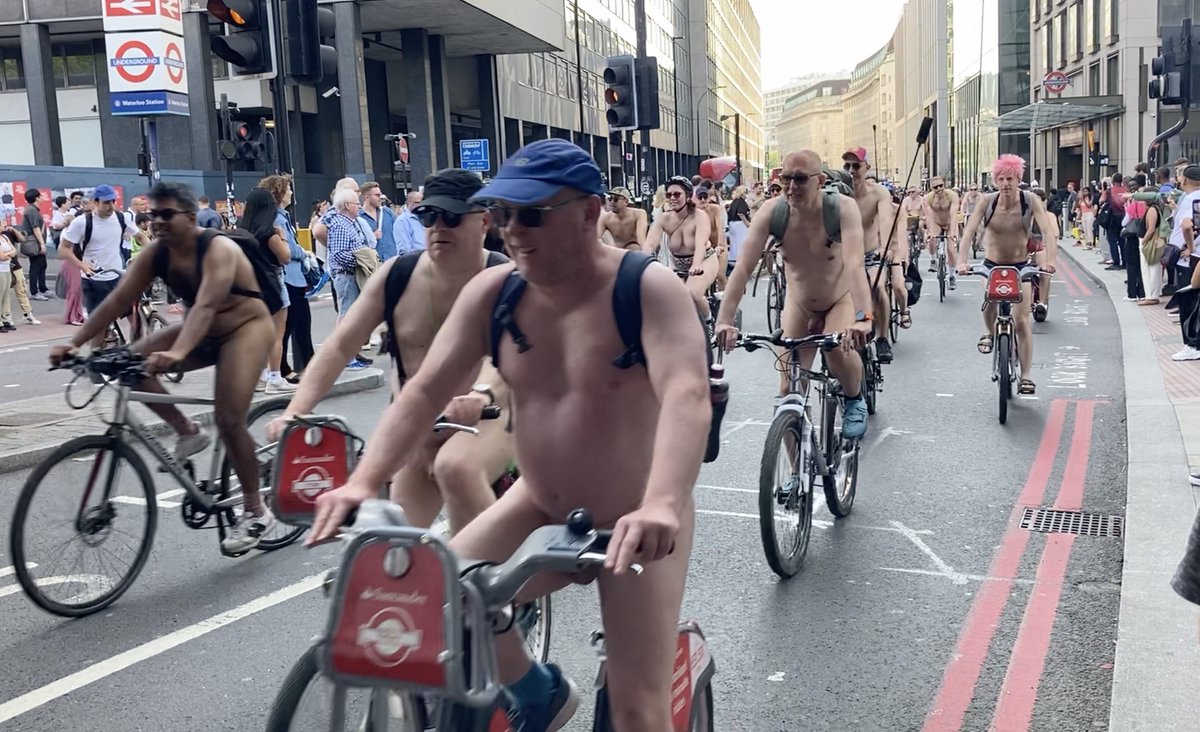 Well... Capital Crime was great. A brilliant (and exhausting) couple of days catching up with the crime fiction fraternity. But walking over to Waterloo and encountering the London Naked Bike Ride as it passed by was an unexpected extra...