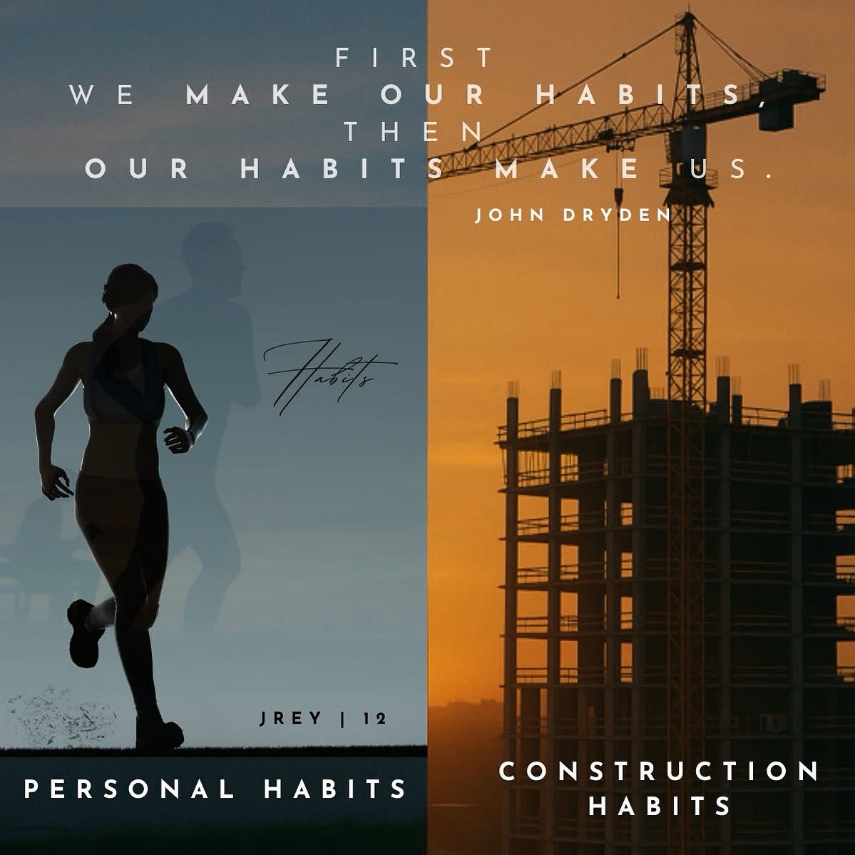 This quote resonates deeply with me as I reflect on the power of personal and construction habits in shaping my life and professional journey.
Every action I repeat is like laying a brick.  These bricks construct the foundation, shaping my energy, mindset, and outcomes.