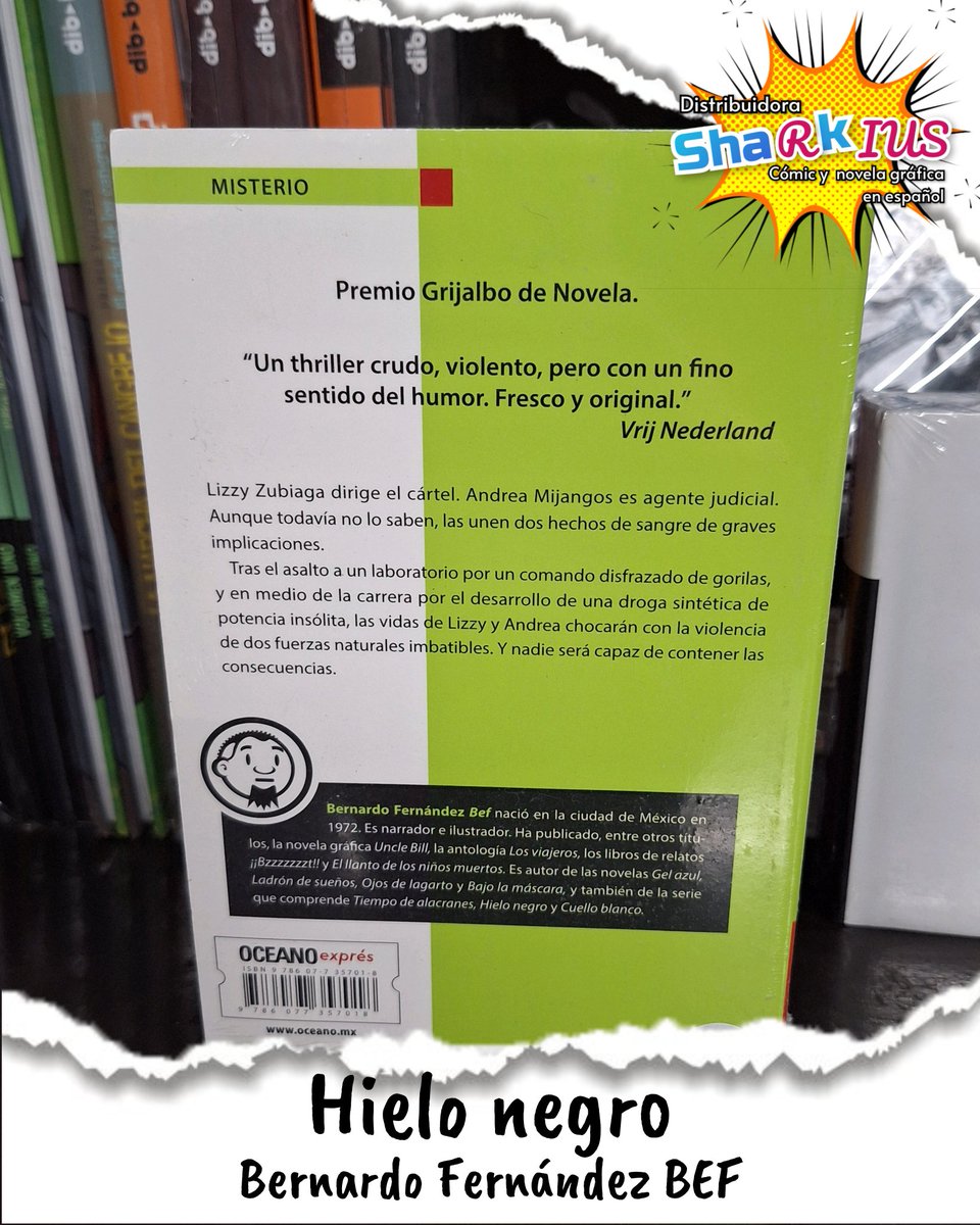 Hielo Negro
#BEF
<a href="/OceanoMexico/">Editorial Oceano de México</a>
$275
Lizzy Zubiaga se adentra en el negocio de las drogas de diseño. Su equipo de investigación está por sintetizar el hielo negro, sustancia poderosísima que elimina las inhibiciones y el miedo, a la vez que provoca una euforia incomparable.