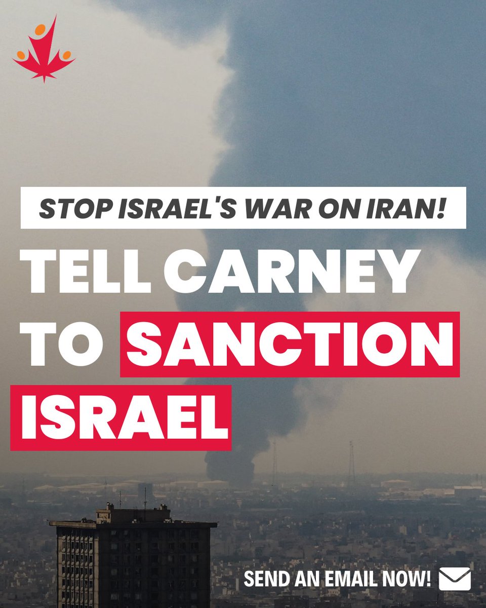 Sanctions are urgently needed to force Israel to end its illegal attacks on Iran and its genocide in Gaza. Join 12,000+ Canadians in demanding that <a href="/MarkJCarney/">Mark Carney</a> and <a href="/AnitaAnandMP/">Anita Anand</a> follow through with sanctions on Israel: cjpme.org/tell_carney_to…