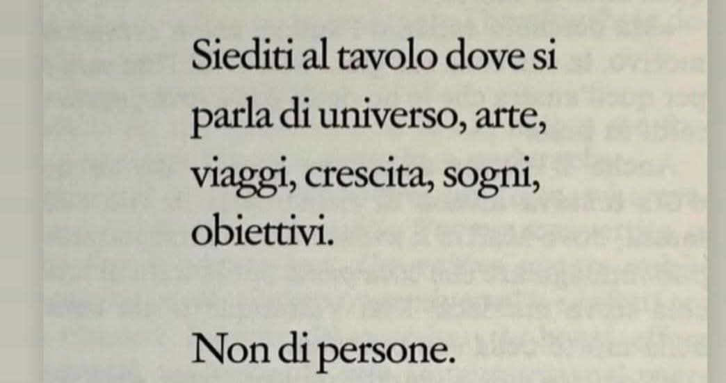 Come stile di vita .