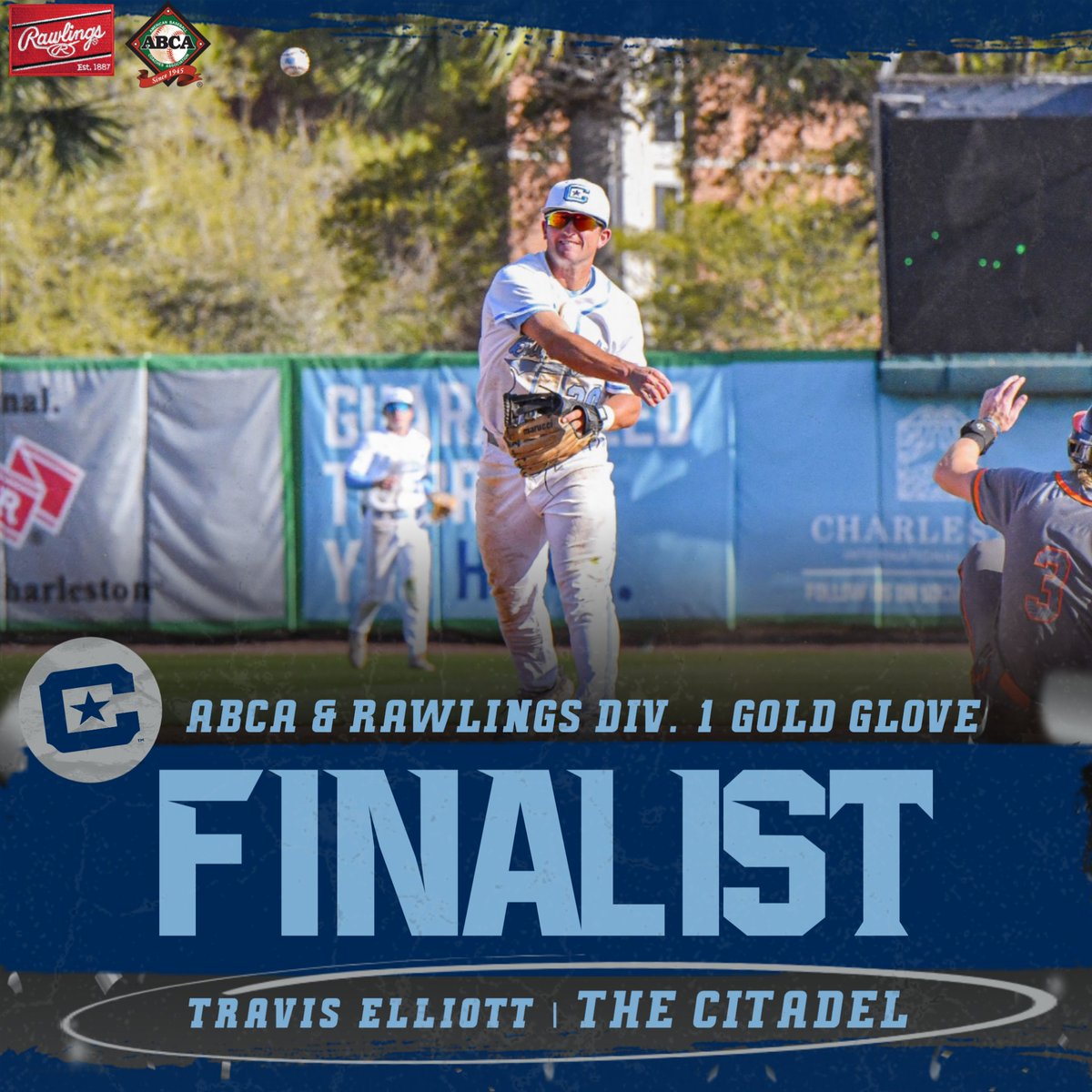 Congratulations to Travis Elliott for being named a ABCA &amp; Rawlings Div. 1 Gold Glove Finalist! 

The winner will be announced on Wednesday, June 18!

#jOURney