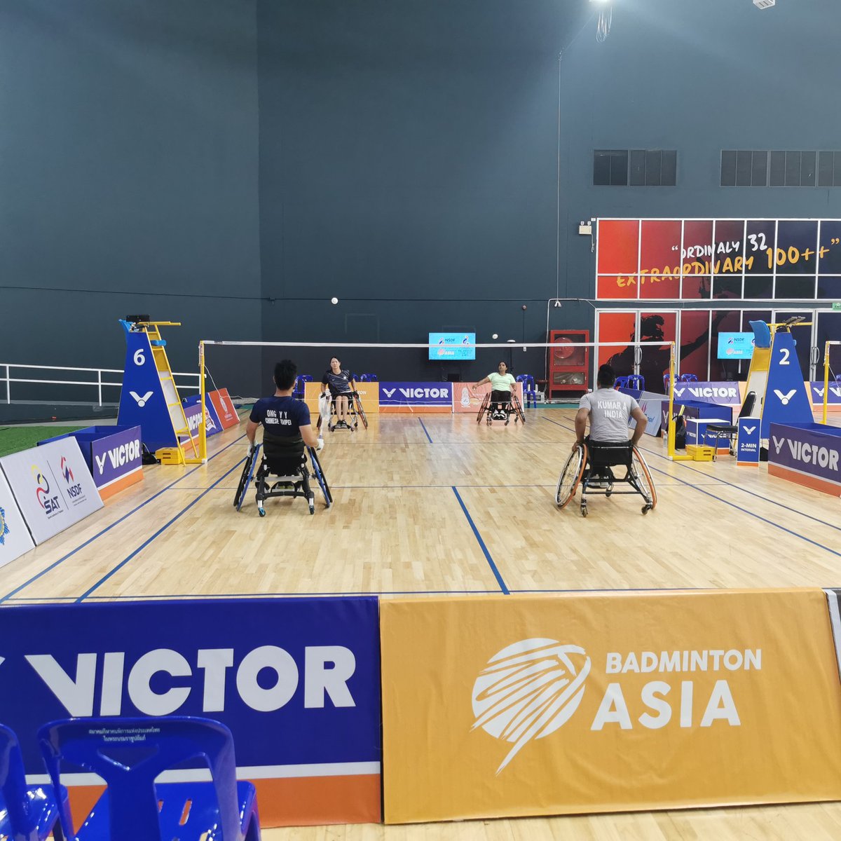 wschooi's tweet image. NSDF Badminton Asia Para Badminton Championships 2025 - Day 1 (A historical day for the Confederation) 

30mins to go before the first match, everyone is doing final checks, players warming up and getting ready for an exciting day. Let the game begins! 
@Badminton_Asia