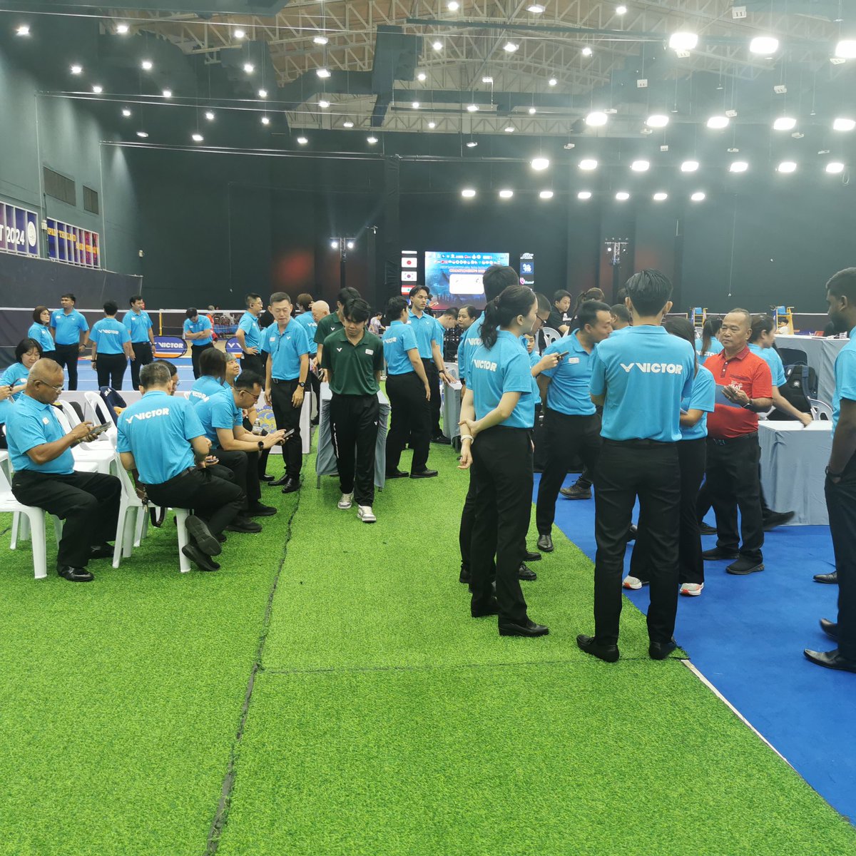 wschooi's tweet image. NSDF Badminton Asia Para Badminton Championships 2025 - Day 1 (A historical day for the Confederation) 

30mins to go before the first match, everyone is doing final checks, players warming up and getting ready for an exciting day. Let the game begins! 
@Badminton_Asia