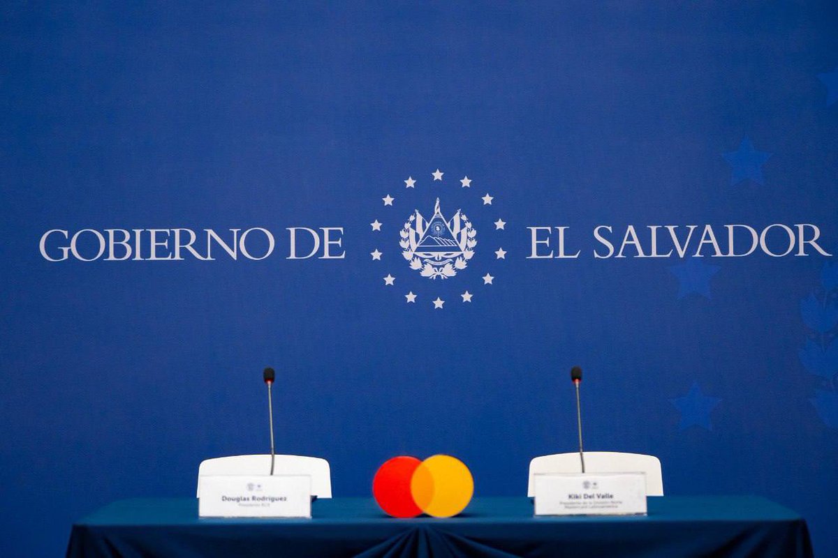 Banco Central de Reserva (@bcr_sv) on Twitter photo El Banco Central de Reserva y <a href="/Mastercard/">Mastercard</a> firmaron un Memorandúm de entendimiento, enfocado en promover la digitalización de pagos, la inclusión financiera y la innovación tecnológica en El Salvador.
Por medio de este acuerdo, el Gobierno del Presidente <a href="/nayibbukele/">Nayib Bukele</a> busca El Banco Central de Reserva y <a href="/Mastercard/">Mastercard</a> firmaron un Memorandúm de entendimiento, enfocado en promover la digitalización de pagos, la inclusión financiera y la innovación tecnológica en El Salvador.
Por medio de este acuerdo, el Gobierno del Presidente <a href="/nayibbukele/">Nayib Bukele</a> busca