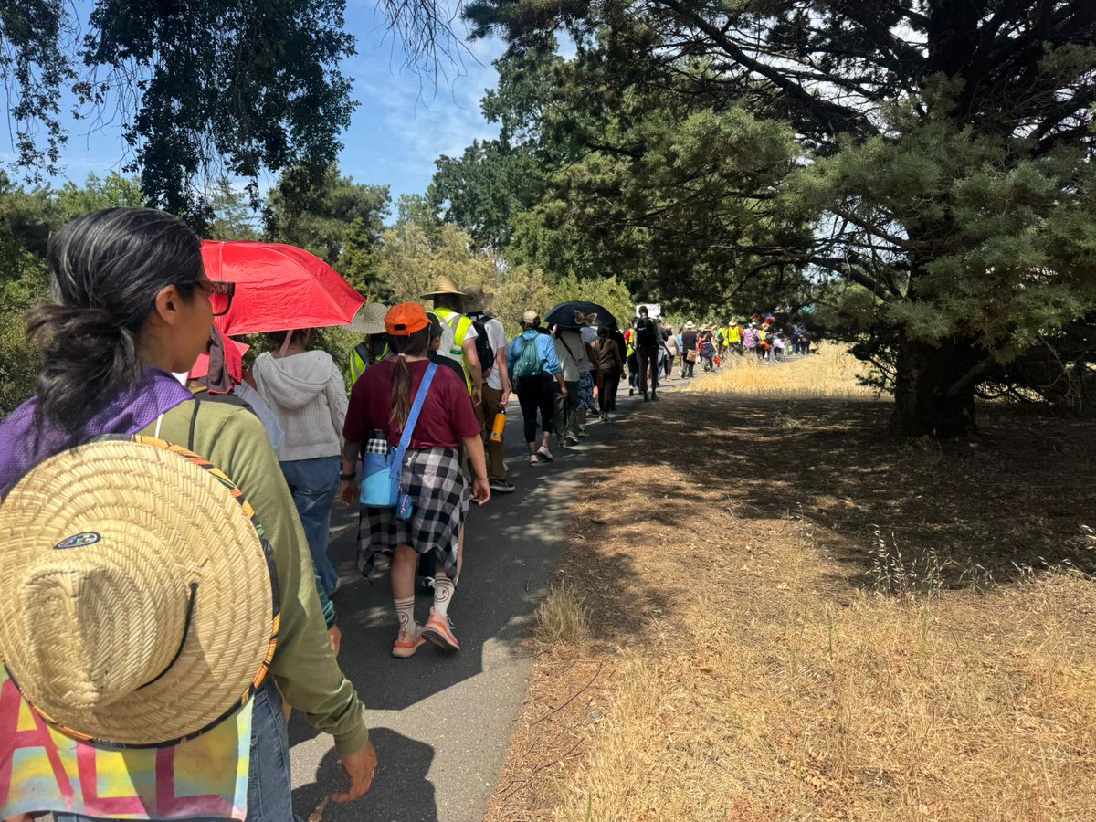 RNRN nurse volunteers provided first aid, hydration, and safety support at last weekend's Immigrant Rights March, supporting marchers walking 40 miles from Vacaville to Sacramento to fight for a fair immigration process!