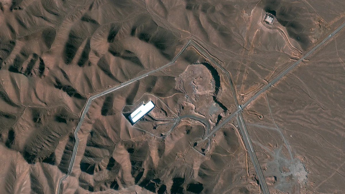 WarTard's tweet image. This is the Fordow nuclear facility in Iran. It's built under a mountain and is at least 300ft of rock beneath the surface. To kill it will require a deep penetrating ground burst nuke far larger than a Hiroshima sized weapon.
Is the planet ready for the opening of Pandora's box?