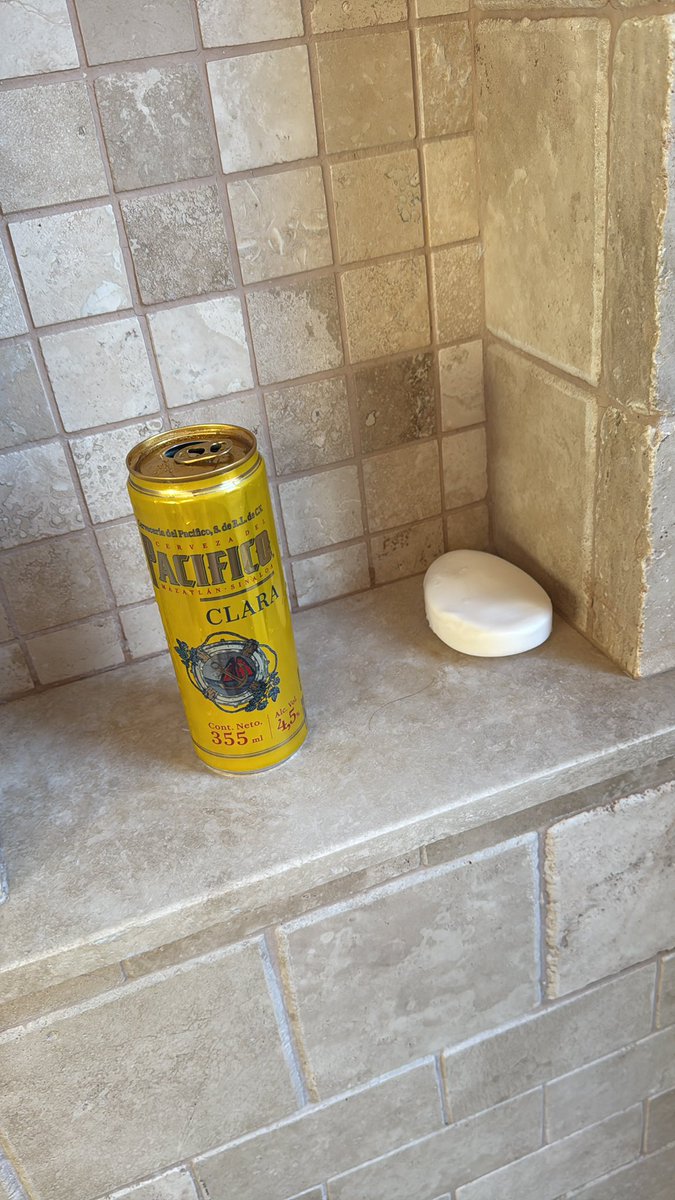 chaz_sizzle's tweet photo. Shower beer in the country down below. There’s levels to this. Yes, I use bar soap. Any problems? #latinas https://t.co/ru96KsoeH0