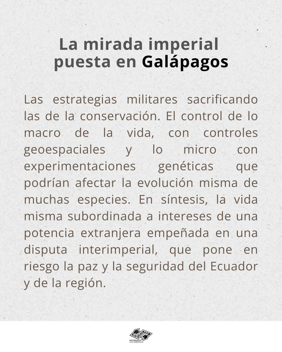 Naturaleza con Derechos (@connaturaleza) on Twitter photo 📚NUEVO LIBRO| La mirada imperial puesta en #Galápagos.
✏️Editores/as:
<a href="/AlbertoAcostaE/">Alberto Acosta</a>
<a href="/Elizabethecolog/">Elizabeth Bravo</a>
Esperanza Martínez
<a href="/ravila67/">Ramiro Avila Santamaría</a>
🔗Lee el libro completo ⬇️
naturalezaconderechos.org/wp-content/upl… 📚NUEVO LIBRO| La mirada imperial puesta en #Galápagos.
✏️Editores/as:
<a href="/AlbertoAcostaE/">Alberto Acosta</a>
<a href="/Elizabethecolog/">Elizabeth Bravo</a>
Esperanza Martínez
<a href="/ravila67/">Ramiro Avila Santamaría</a>
🔗Lee el libro completo ⬇️
naturalezaconderechos.org/wp-content/upl…