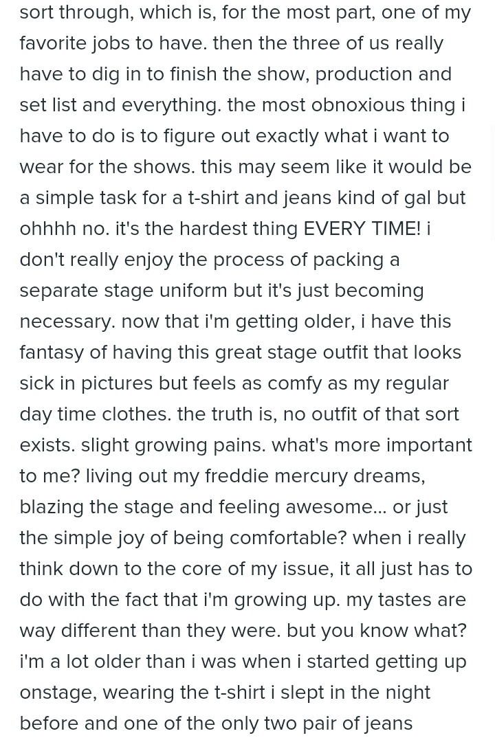 paramoreentries's tweet photo. AUGUST/20/2013

Hayley talks about Miles McPherson's (Paramore's drummer at the time) golf cart accident, the self-titled era EU/UK tour and growing pains; shares memory from childhood. https://t.co/7xzzxC2uAK
