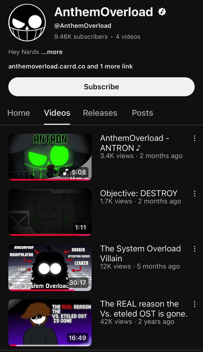 MinttTeaGreen's tweet image. Hey everyone!

So of course, as you know, Anthem/Sayge still isn’t off the internet. He has privated all of his videos on his YouTube except for Antron and then the two callouts he made.

But that’s not where it ends there.
(1/3)
#wdy #wiideletedyou #systemoverload #fnf