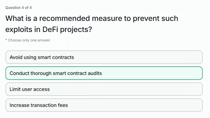 shikamaru0's tweet photo. ■CertiK Quiz Answers

Mobius Token Exploit: Security Awareness Module

https://t.co/LdpsRK35cW https://t.co/pVaB4iYynM