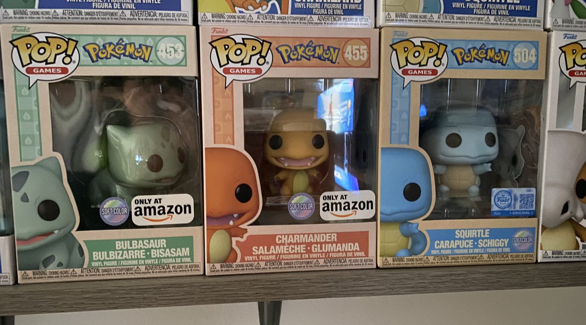 Squirtle came in today! Starters soft color complete. Really love these and the boxes.