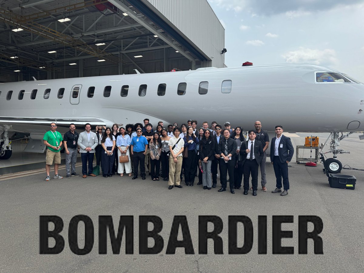 On Tuesday, June 11, 2025, Aviation High School students and staff visited the Bombardier facility at Bradley International Airport in Connecticut! Thank you for a wonderful tour Bombardier!

#aviation #aircraftmaintenance #aviationhs <a href="/Bombardier/">Bombardier</a>