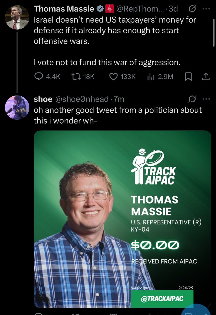 StarBoy19890's tweet photo. I love that @shoe0nhead came back after a year break to have a baby and is now just AIPAC track posting at every politician https://t.co/XwBKyYiJfe